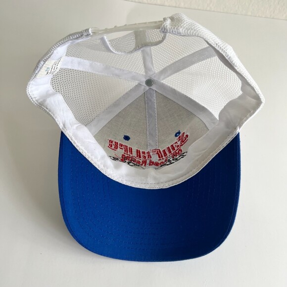 💛 SAN Felipe 2005 Off Road Race Blue White Mens Vintage Snapback Trucker Hat Cap - Picture 8 of 9